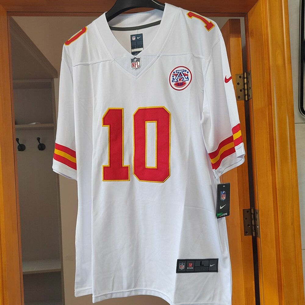 Nike Isiah Pacheco #10 Kansas City Chiefs White Jersey